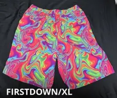 FIRST DOWN サイケデリック柄 ショートパンツ XLのサムネイル