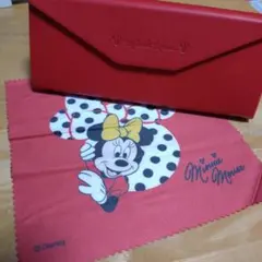 値下️⭕️ Disney ミニーマウス メガネケース 赤