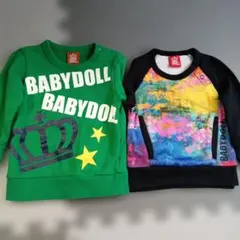 【ベビー服】BABYDOLL トレーナー 2点セット 80cm/90cm