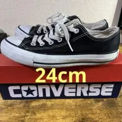 Converse All Star コンバース　ローカット ブラック　24cmのサムネイル