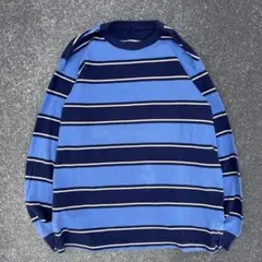 00s old uniqlo 短丈 ボーダー ロンＴ y2k シティーボーイ