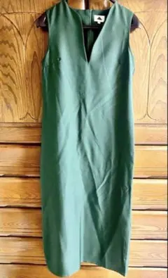 【色味は最後の画像を見てね】Vネック ロングワンピース　オールシーズン Mサイズ