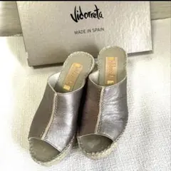 Vidorreta（ヴィドレッタ） 本革 ウェッジソール サンダルスペイン製35のサムネイル