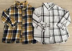 チェックシャツセット　90