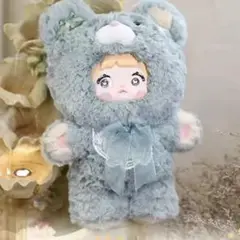 Nommi 400% クマフード ぬいぐるみ ブルーグリーン
