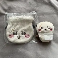 ちいかわラッコまとめ売り　クリップぬいぐるみ おかお巾着