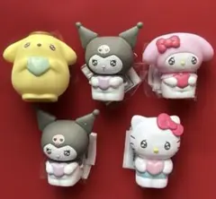 サンリオ キャラクターズ　フィギュア　エモきゅん　4種　5個
