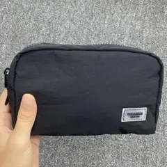 【新品・大容量】撥水加工 多機能ポーチ ブラックペンケース・化粧ポーチ・小物収納