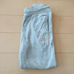 PUMAベロアジョガーパンツグレー