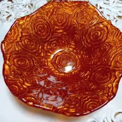 アートなガラス器　オレンジ