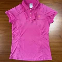 アディダス　クライマライト　レディーススポーツウェア　ポロシャツ　L ピンク