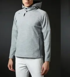 DESCENTE GOLFリサイクルダンボールニットプルオーバージャージジャケッ