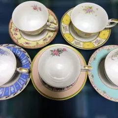 新品未使用NARUMIチャイナフローラルブティックカップ5個セット定価13200