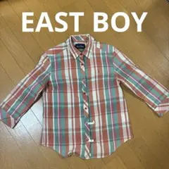 EAST BOY チェック柄長袖シャツ