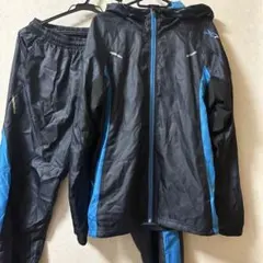 ウィンドブレーカーセット 青フード付き