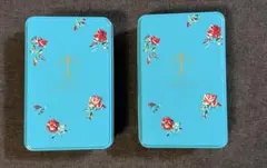 新品未開封　銀座千疋屋 缶入り ひとくちフルーツゼリー　２点　プチギフト　菓子缶のサムネイル