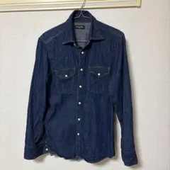 RAG MACHINE デニムシャツ Lサイズ ダークブルーのサムネイル