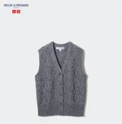 『UNIQLOINESDELAFRESSANGE』 ベストSグレーユニクロイネス