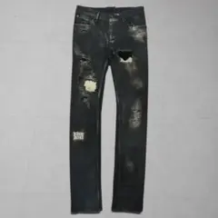 L.G.B. distressed coated skinny jeans - メルカリ
