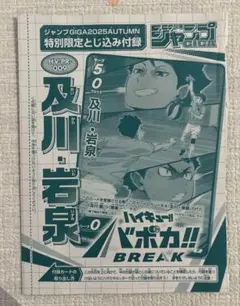 ジャンプGIGA2025秋 付録 ハイキュー バボカ 及川・岩泉