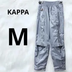 KAPPA 裏起毛　ジャージ　フルオープン　シルバー　90s ウエストゴム　防寒のサムネイル