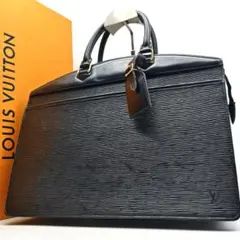 ルイヴィトン リヴィエラ エピ ノワール ハンドバッグ 自立 レザー LV