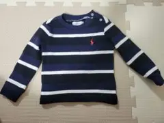 ポロ・ラルフ・ローレン ストライプ長袖トップス　パーカーセット