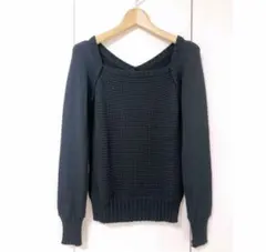 新品未使用　J&Rブラックニットのサムネイル