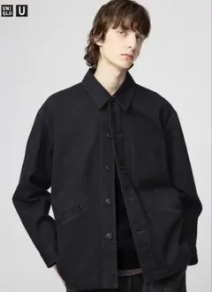 UNIQLO U オーバーサイズカラーデニムジャケット ブラック L - メルカリ