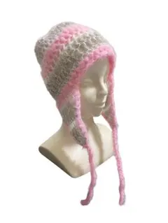 ハンドメイド　ニット帽