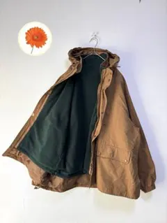 L ニコアンド　4WAYマウンテンパーカー　裏フリース　ブラウン　メンズサイズ