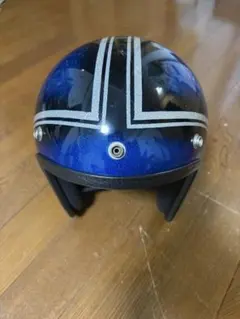 Grant GP2 青ラメ　ジェットヘルメット　ビンテージヘルメット Grant GP2 青ラメ ジェットヘルメット ビンテージヘルメット - メルカリ