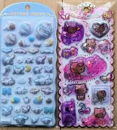 【正規品】サンリオ　コットンパフィー　キラキラウォーターinシール