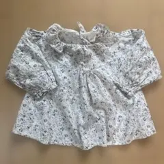 MONBÉBÉ （モンべべ）長袖ブラウス 花柄 サイズL