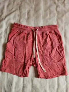 BEAMS California ダメージ 加工 ショートパンツ レッド 1