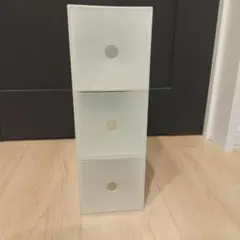 無印良品　ポリプロピレン小物収納ボックス3段　半透明