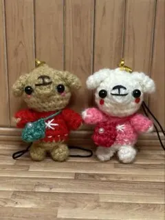 あみぐるみストラップ　犬