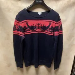 ポールスミス　アルパカデザインニット