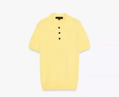 ZARA ショートスリーブニットポロシャツ