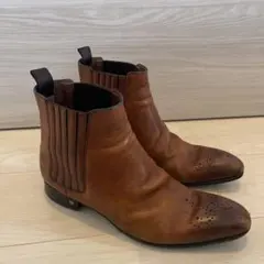 美品 MAGNANNI マグナーニ サイドゴアブーツ 42 レザー ブラウン
