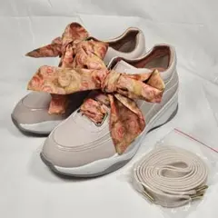 【新品】＋diana 絵画シリーズ ヒールアップダッドスニーカー