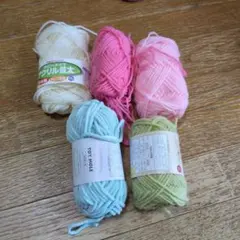 アクリル毛糸 5色セット Hobbymake