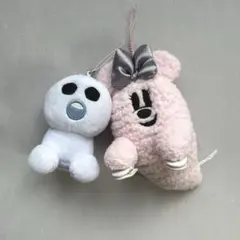 ディズニー　ぬいぐるみチャーム　2個セット　ハロウィンおばけ　アナ雪スノーギース