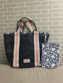 キャスキッドソン　トートバック　メッシュ　ポーチ付