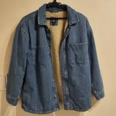 GAP ボアデニムジャケット インディゴブルー