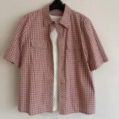 美品★レリアン★チェック柄 半袖シャツ