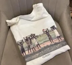 CLOUDY バックフォトプリント ロンT ロングスリーブTシャツ アフリカ