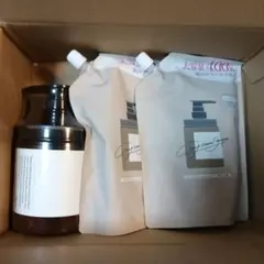 ココネ、クレイクリームモイストシャンプーボトルと詰め替え2個セット cocone