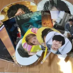 《ARASHI☆二宮和也☆大小うちわ&クリアファイル&パンフレットSET》