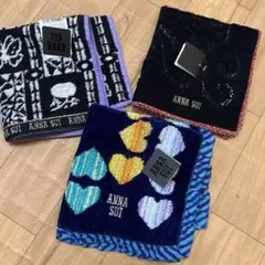 ANNA SUIアナスイ　ハンドタオル　タオルハンカチ　3枚セット